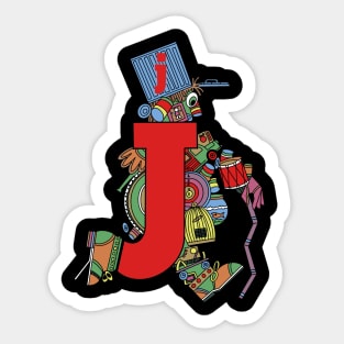 The Letter People: Mr. J Sticker